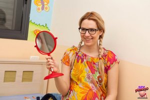 18 year old girl Kristina gets on top while giving her virginity away